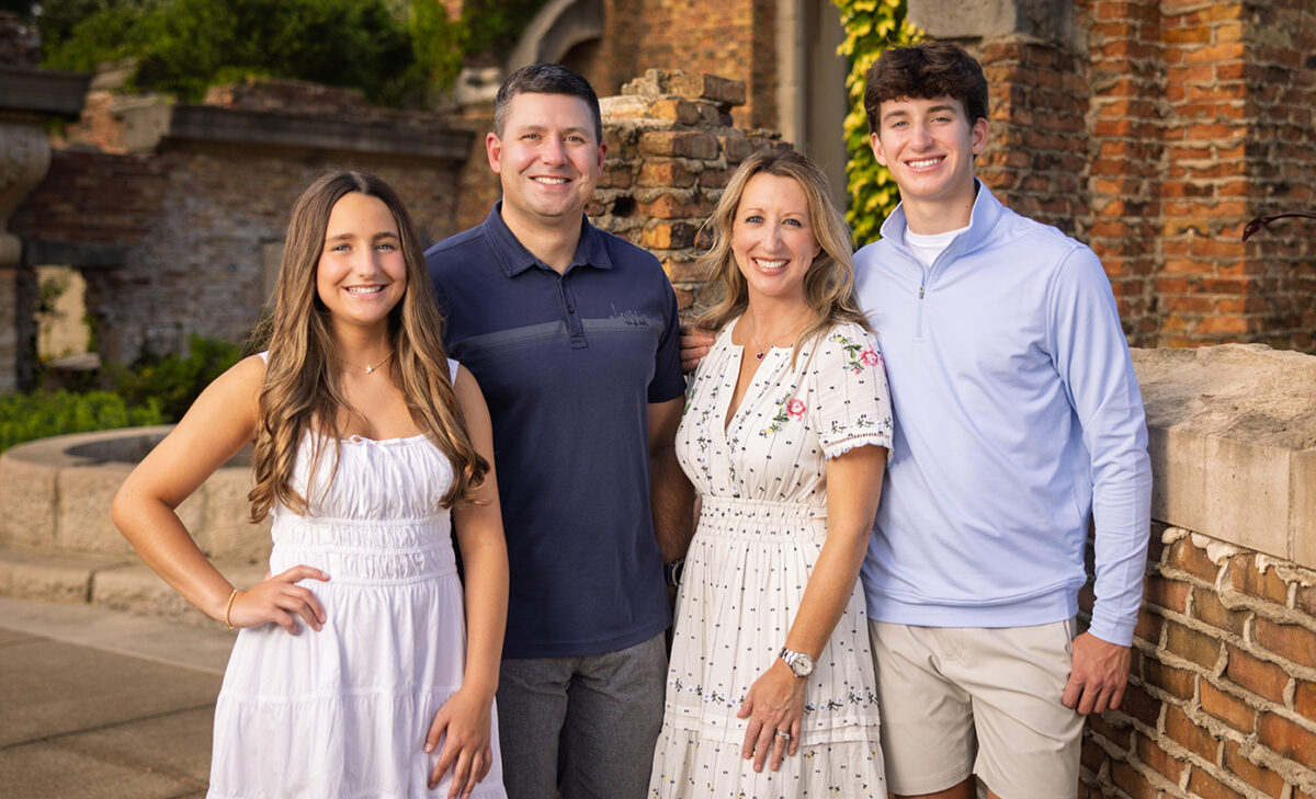 Family photo in Indianapolis on location